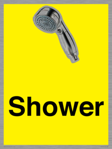 Shower Dementia Friendly Yellow 